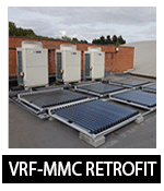 retrofit Mitsubish VRF at Greenwich leisure Center Oxford